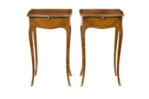 Pair of Early 20th Century French Walnut Side Tables — thumbnail 9