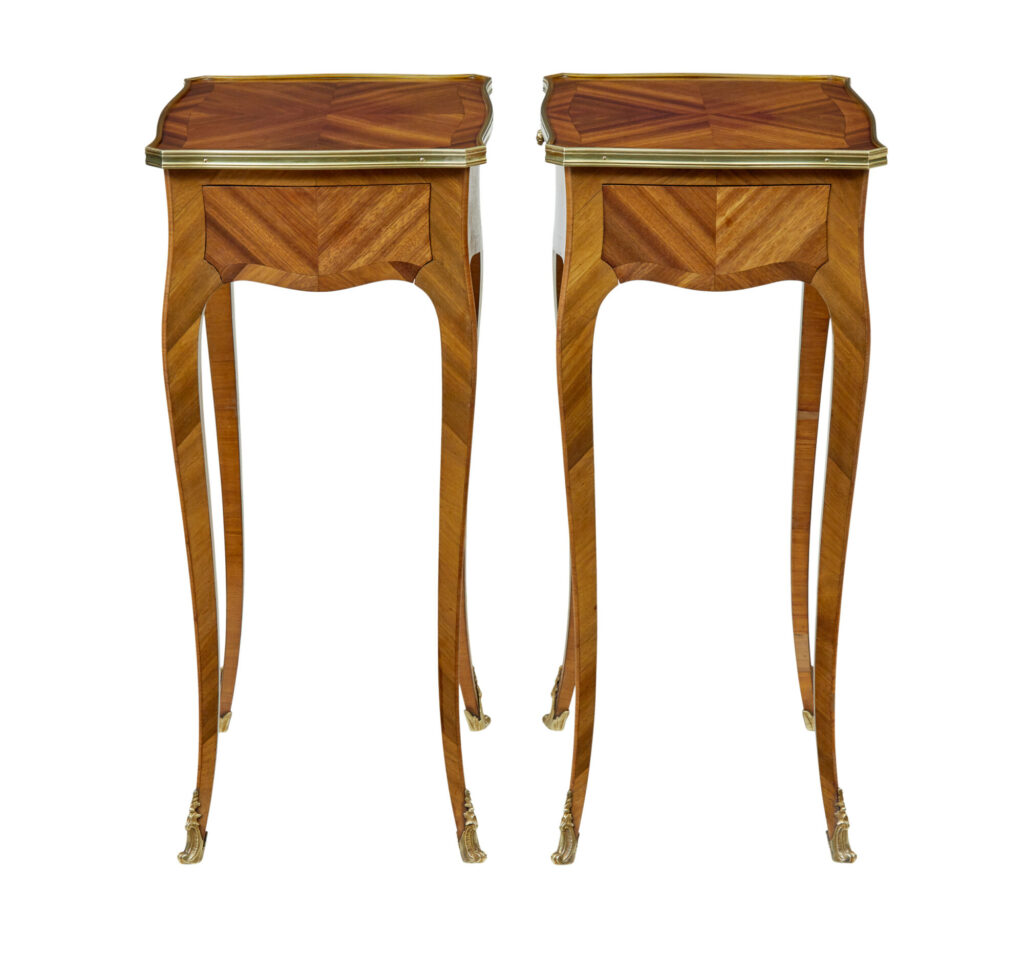Pair of Early 20th Century French Walnut Side Tables — image 8