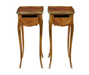 Pair of Early 20th Century French Walnut Side Tables — thumbnail 7