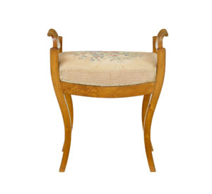 Mid 19th Century Swedish Birch Empire Stool — thumbnail 6