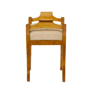Mid 19th Century Swedish Birch Empire Stool — thumbnail 5