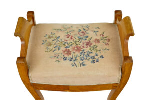 Mid 19th Century Swedish Birch Empire Stool — thumbnail 3