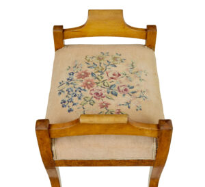 Mid 19th Century Swedish Birch Empire Stool — thumbnail 2