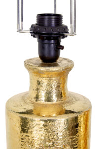 Pair of Mid Century Bittosi Gilt Lamps for Bergboms — thumbnail 5