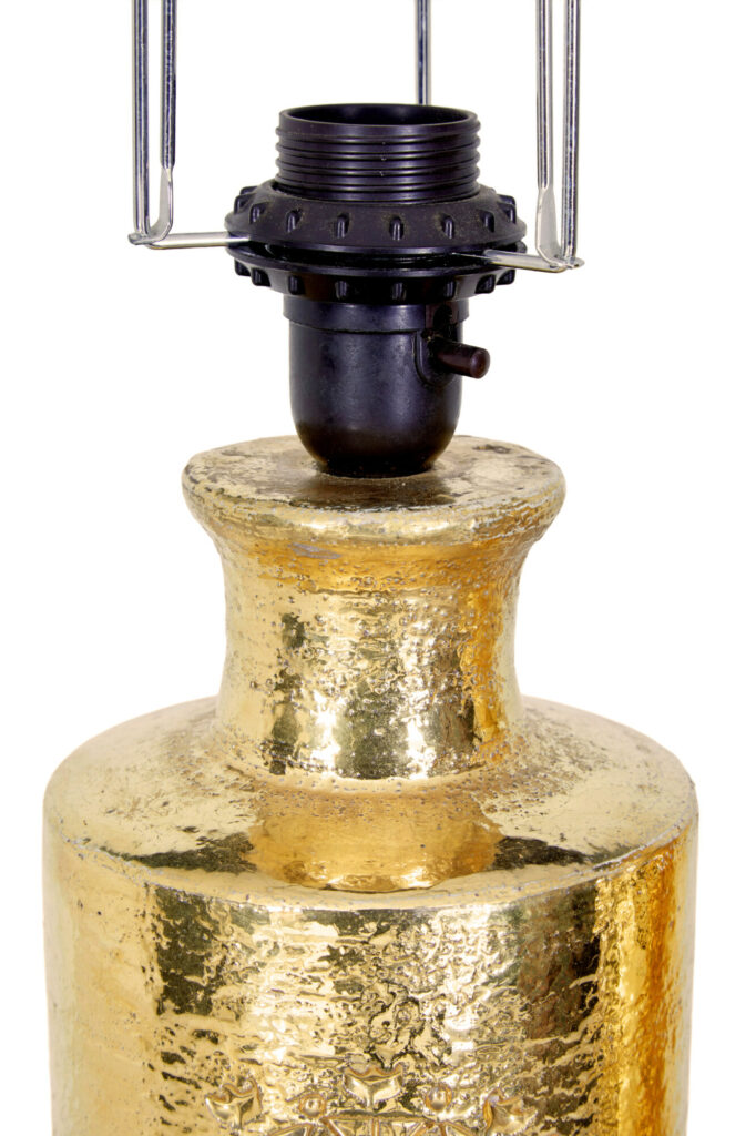 Pair of Mid Century Bittosi Gilt Lamps for Bergboms — image 5