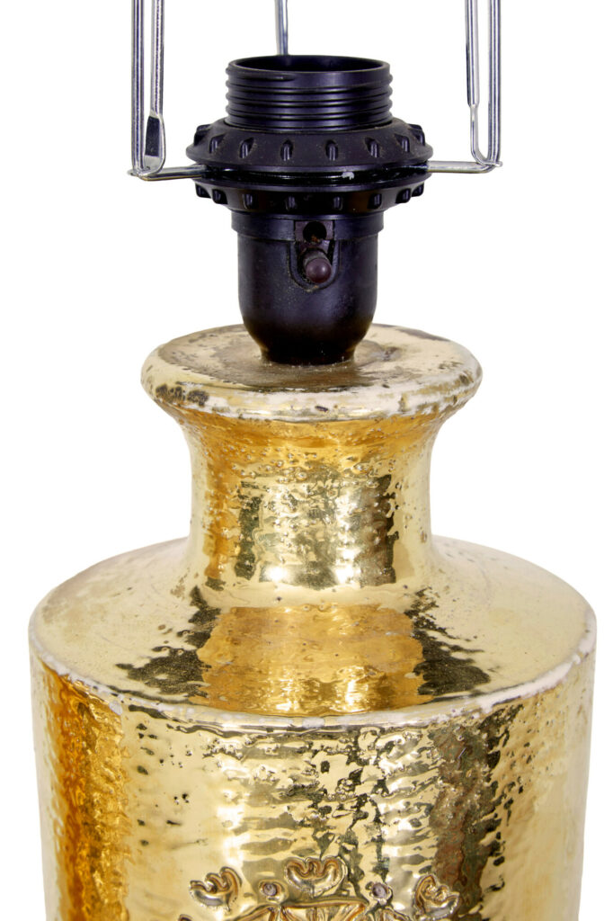Pair of Mid Century Bittosi Gilt Lamps for Bergboms — image 4