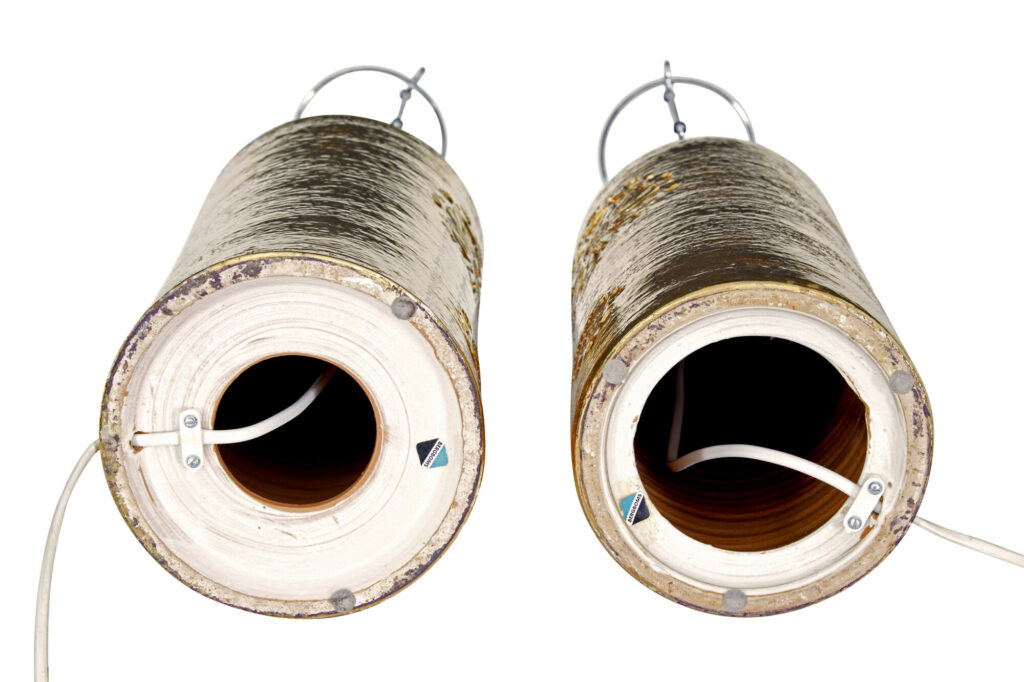 Pair of Mid Century Bittosi Gilt Lamps for Bergboms — image 7