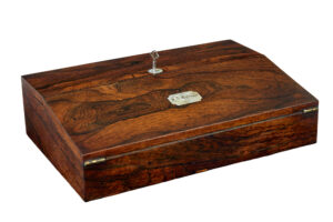 WILLIAM IV 19TH CENTURY TABLE TOP WRITING SLOPE