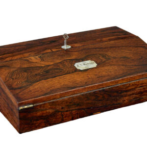 WILLIAM IV 19TH CENTURY TABLE TOP WRITING SLOPE