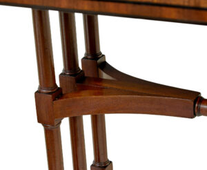 Early Victorian Inlaid Mahogany Sofa Table — thumbnail 5