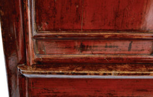 Monumental 19th Century Chinese Red Lacquer Cupboard — thumbnail 2