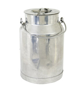 MID CENTURY STAINLESS STEEL MILK VESSEL