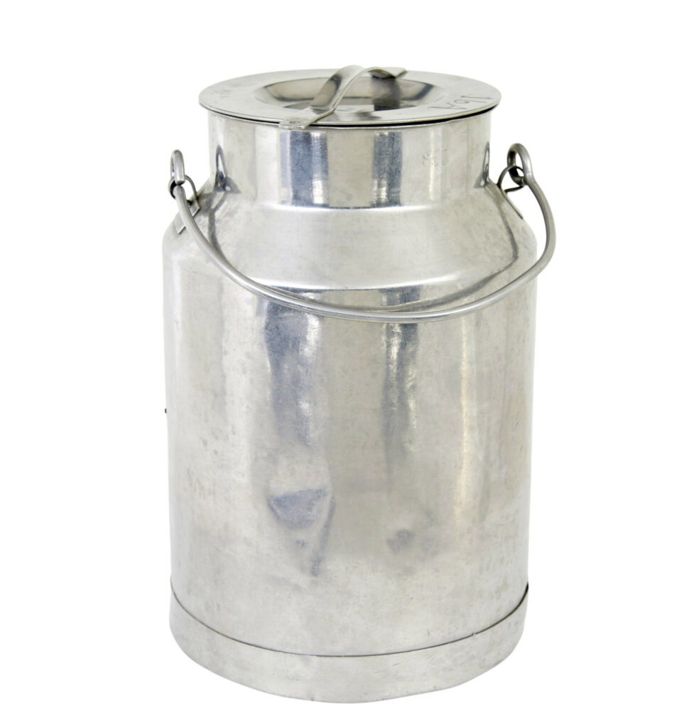Mid Century Stainless Steel Milk Vessel