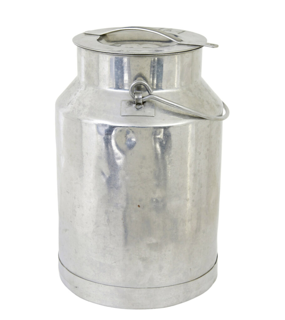 Mid Century Stainless Steel Milk Vessel — image 6
