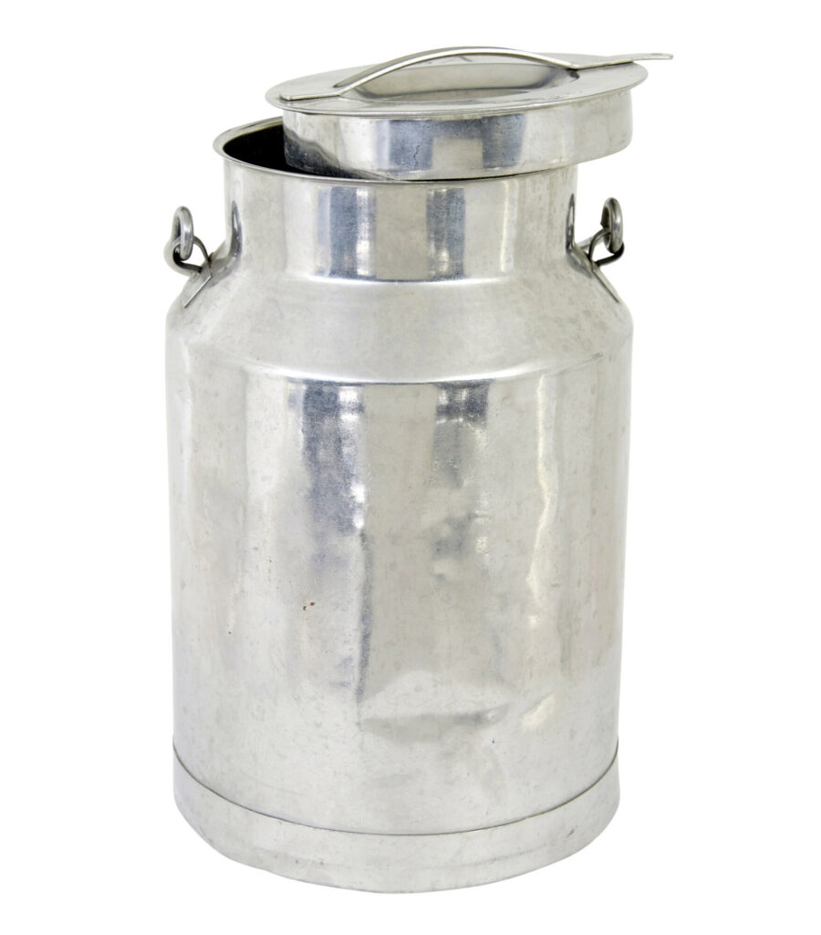 Mid Century Stainless Steel Milk Vessel — image 5