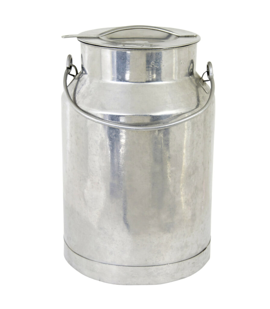 Mid Century Stainless Steel Milk Vessel — image 4