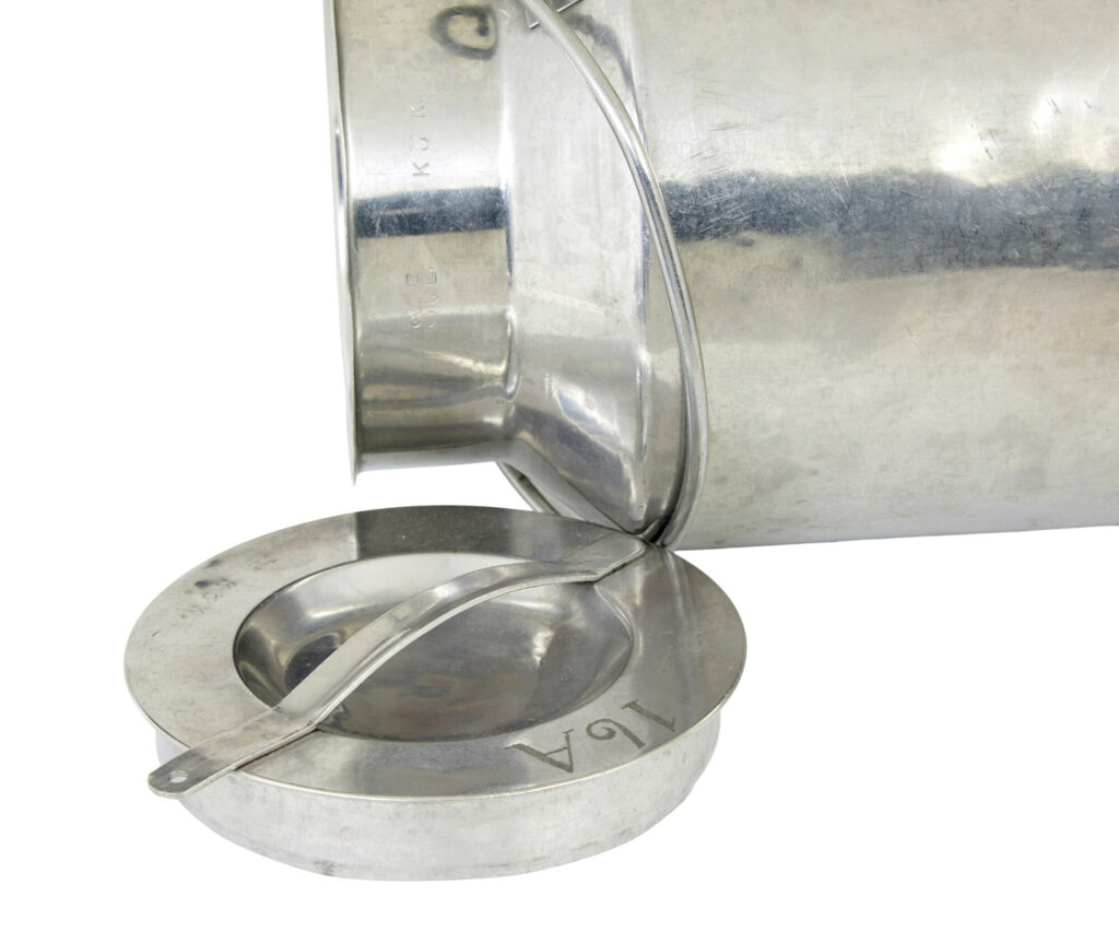 Mid Century Stainless Steel Milk Vessel — image 3