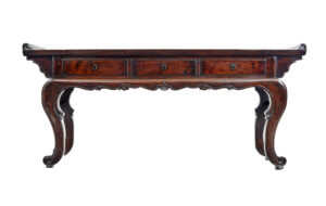 19TH CENTURY CHINESE LACQUERED HARDWOOD SIDEBOARD