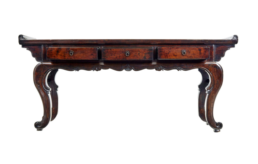 19th Century Chinese Lacquered Hardwood Sideboard — image 8