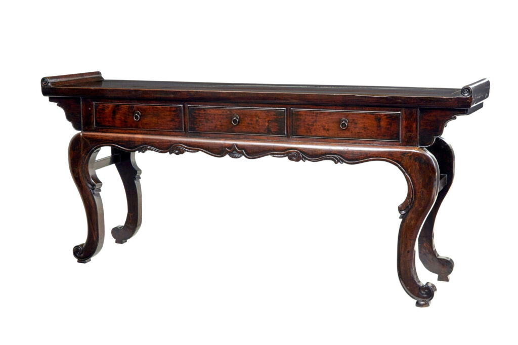 19th Century Chinese Lacquered Hardwood Sideboard — image 5