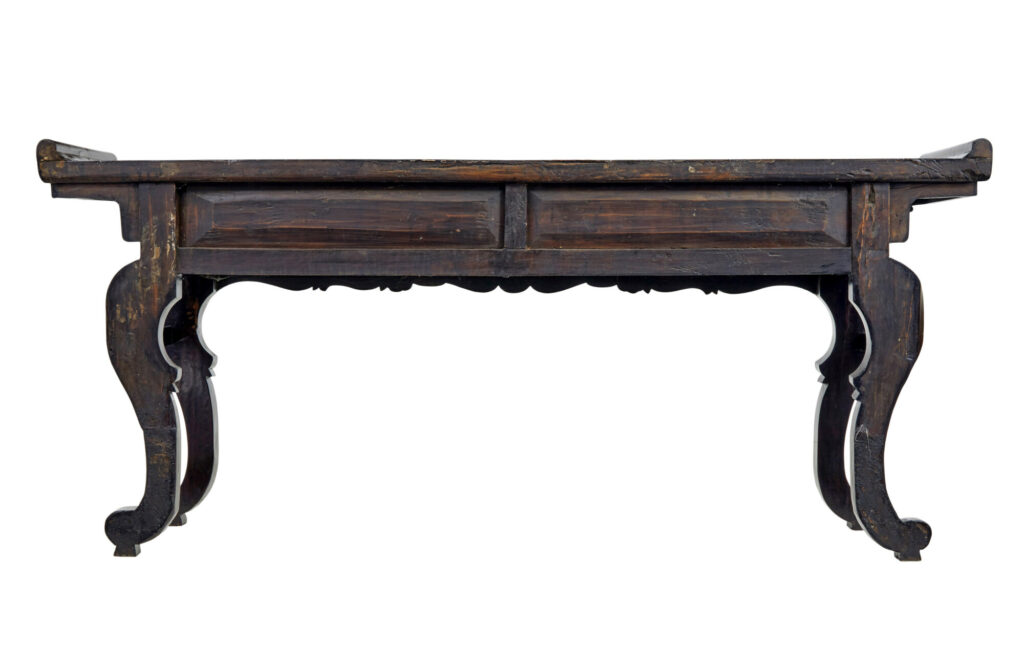 19th Century Chinese Lacquered Hardwood Sideboard — image 9