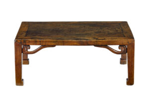 19TH CENTURY CARVED CHINESE ELM LOW TABLE