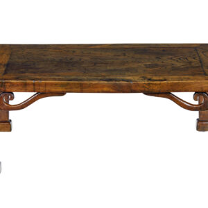 19TH CENTURY CARVED CHINESE ELM LOW TABLE