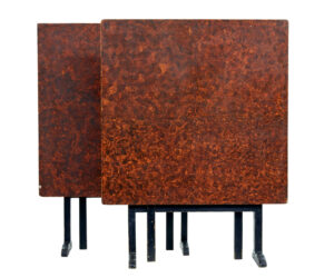 Pair of 19th Century Swedish Ragwork Painted Gate Leg Tables — thumbnail 7