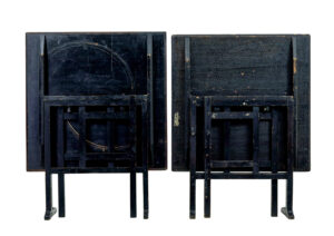 Pair of 19th Century Swedish Ragwork Painted Gate Leg Tables — thumbnail 3