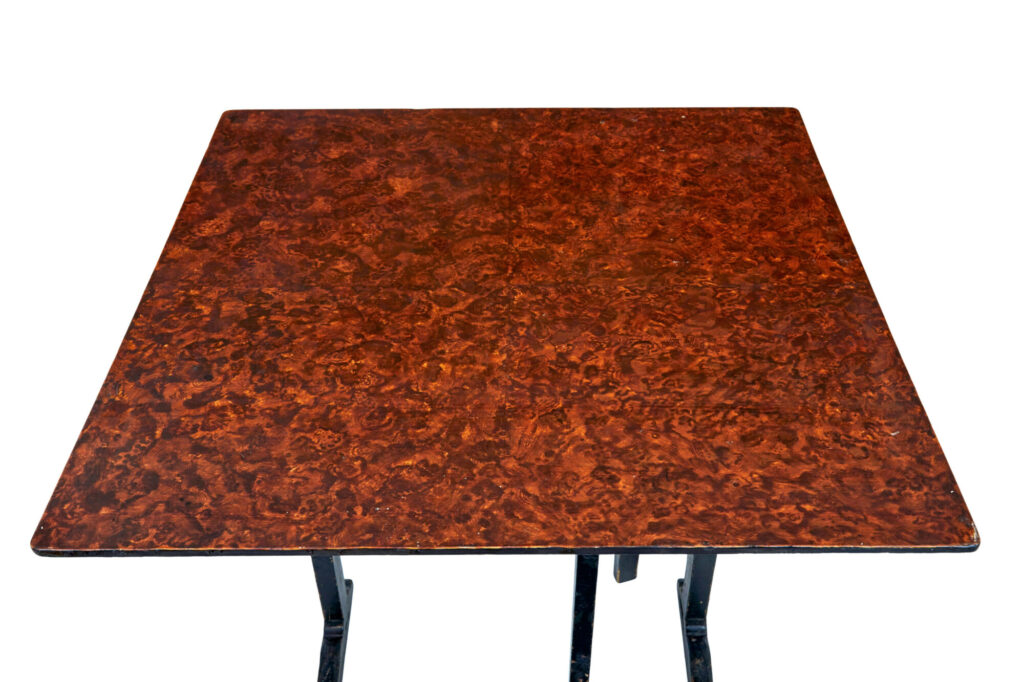 Pair of 19th Century Swedish Ragwork Painted Gate Leg Tables — image 10