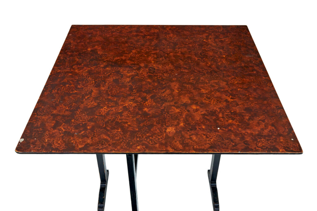Pair of 19th Century Swedish Ragwork Painted Gate Leg Tables — image 9