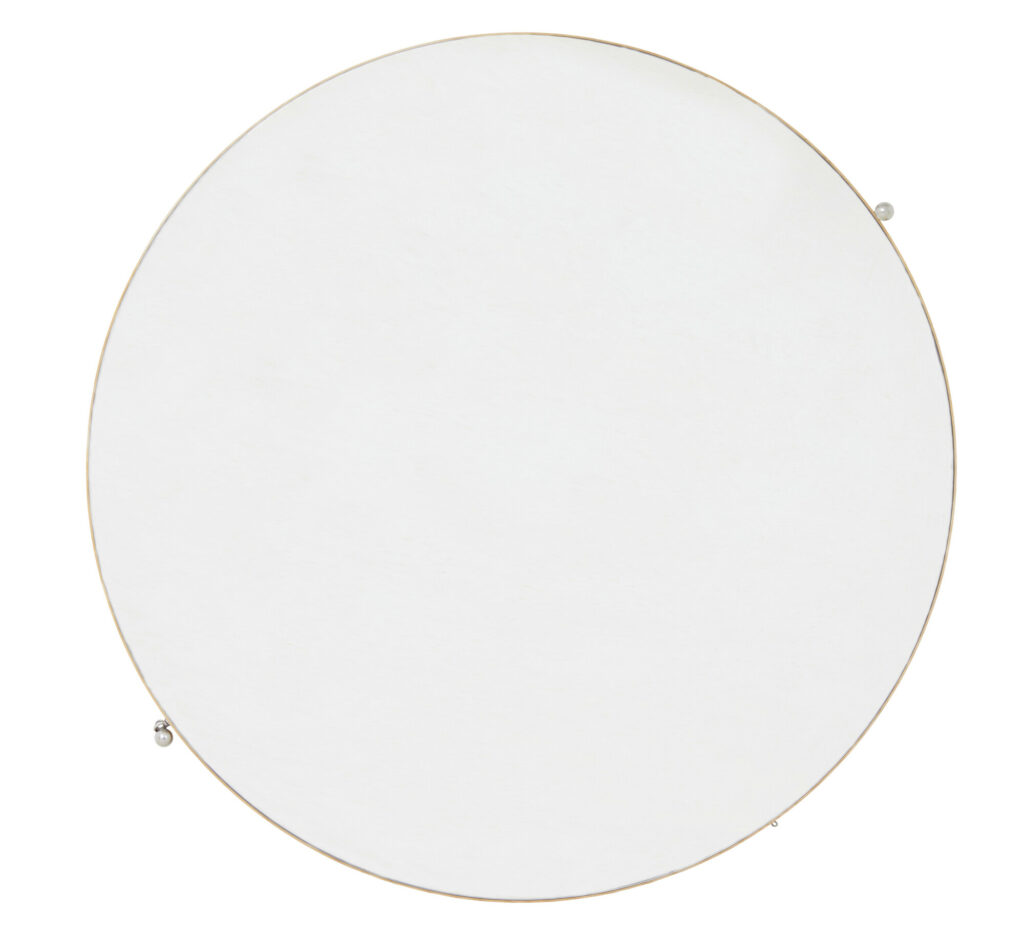 Mid Century Circular Installation Double Sided Mirror of Large Proportions — image 2