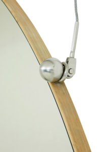 Mid Century Circular Installation Double Sided Mirror of Large Proportions — thumbnail 4
