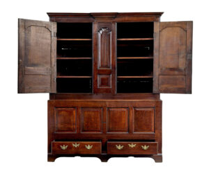 18th Century English Oak House Keepers Cupboard — thumbnail 8