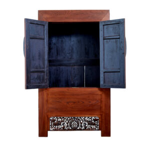 Mid 20th Century Carved Hardwood Cabinet — thumbnail 5
