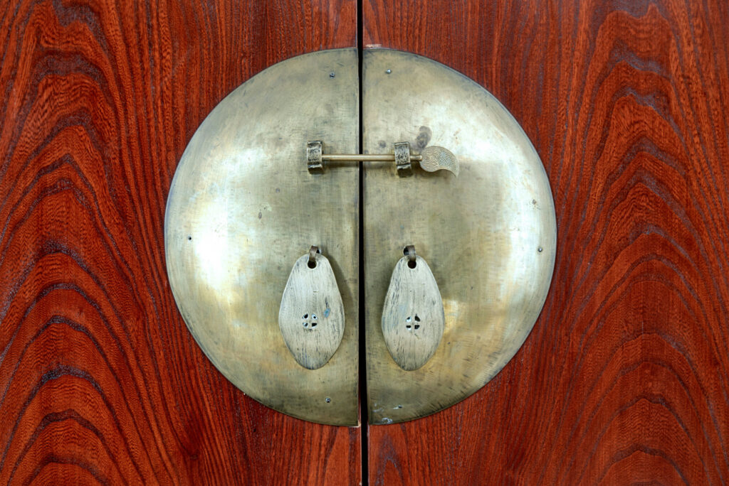 Mid 20th Century Carved Hardwood Cabinet — image 8