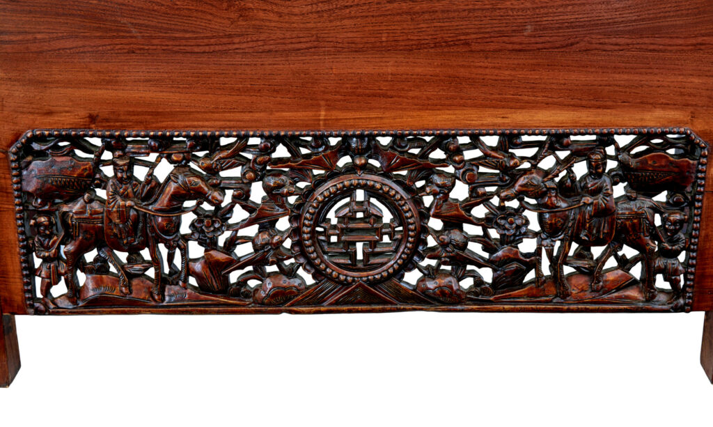 Mid 20th Century Carved Hardwood Cabinet — image 7