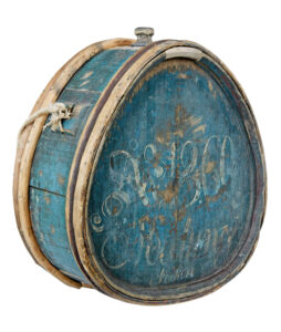 MID 19TH CENTURY PAINTED SWEDISH WATER CARRIER