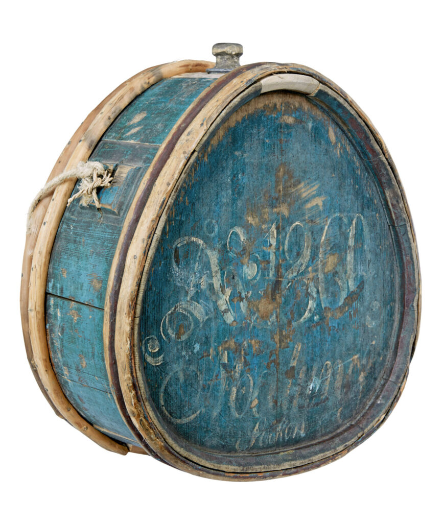 Mid 19th Century Painted Swedish Water Carrier