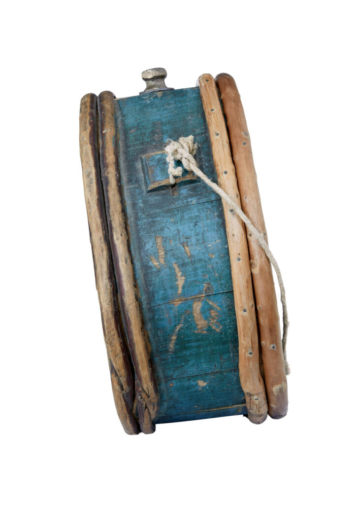 Mid 19th Century Painted Swedish Water Carrier — image 4