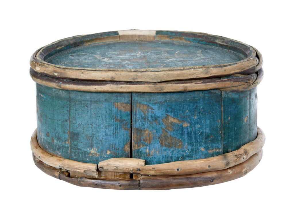 Mid 19th Century Painted Swedish Water Carrier — image 3