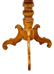 19th Century Inlaid Burr Birch Oval Occasional Table — thumbnail 2