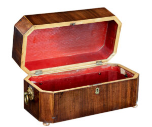 Early 19th Century Regency Mahogany Tea Caddy — thumbnail 6