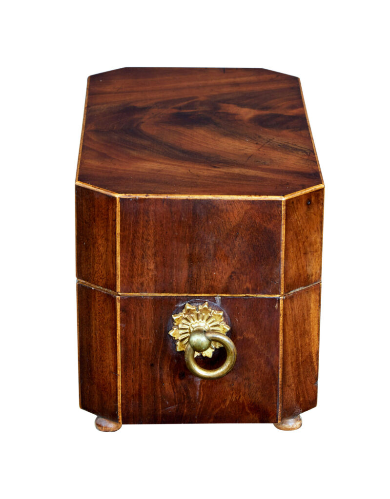 Early 19th Century Regency Mahogany Tea Caddy — image 5