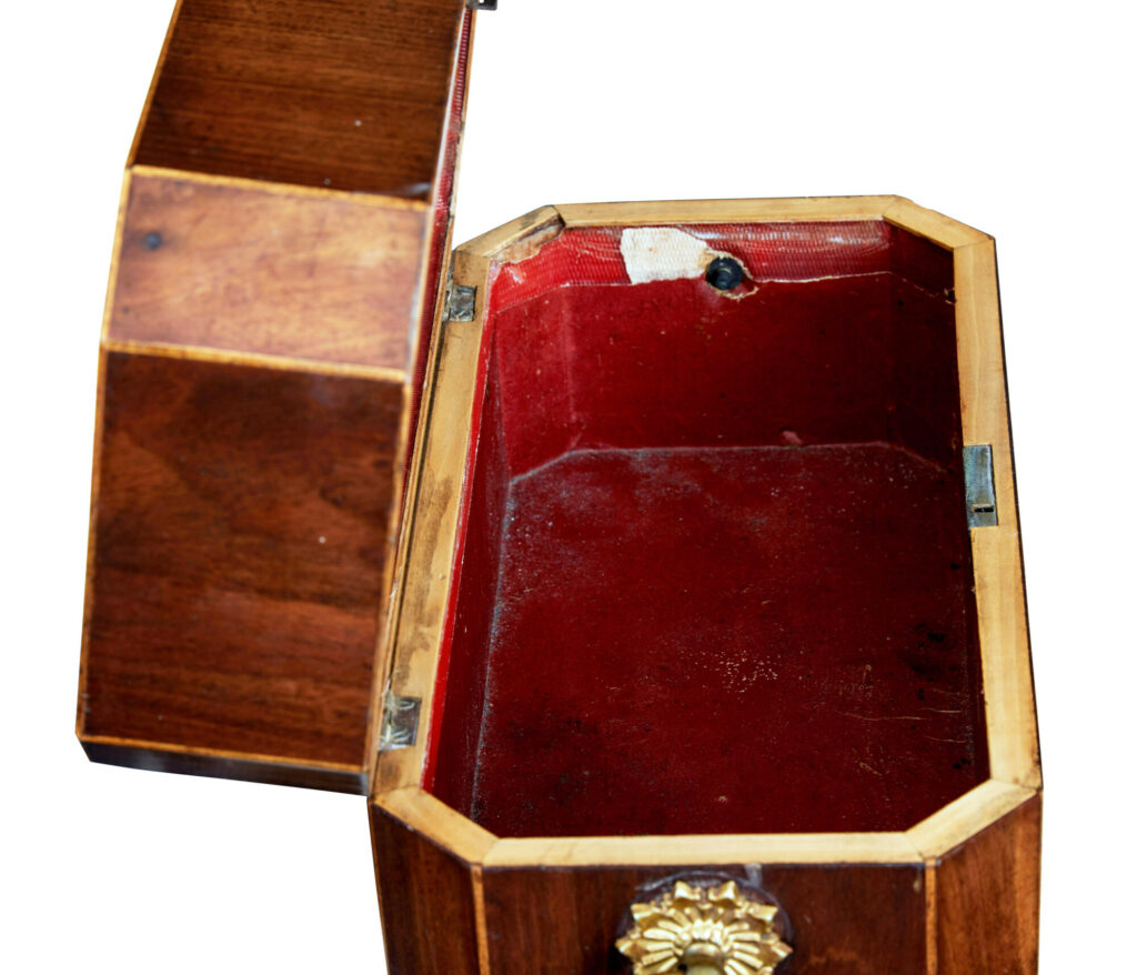 Early 19th Century Regency Mahogany Tea Caddy — image 2