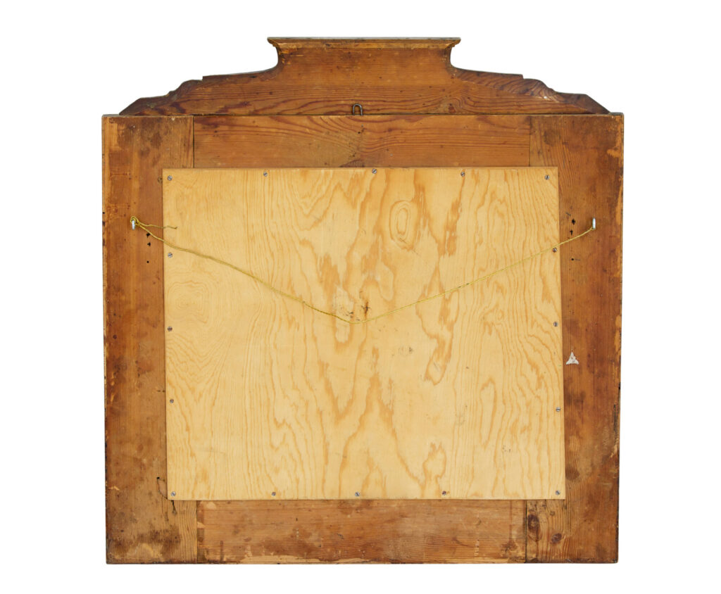 19th Century Biedermeier Root Birch Mantle Mirror — image 2