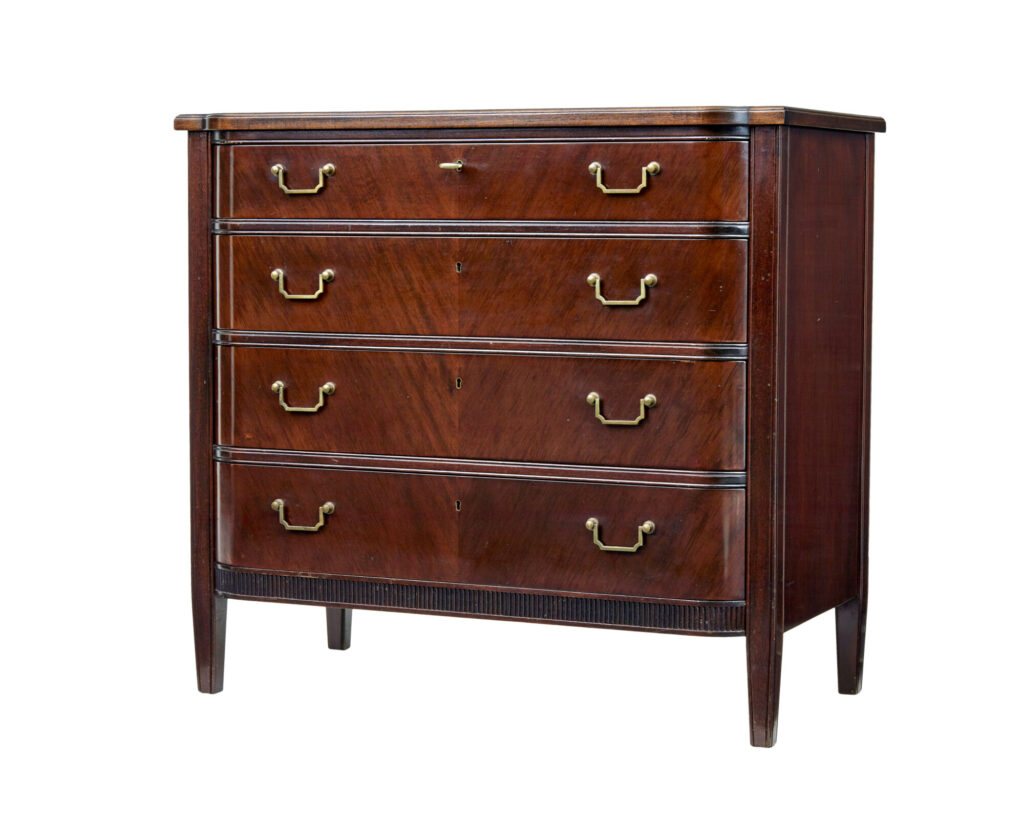 Mid 20th Century Danish Mahogany Chest of Drawers
