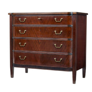 MID 20TH CENTURY DANISH MAHOGANY CHEST OF DRAWERS
