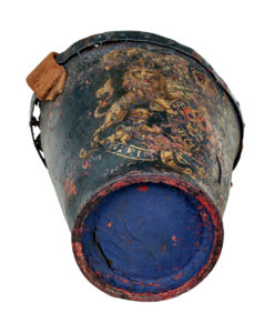 Late 18th Century George Iii Leather Hand Painted Fire Bucket — thumbnail 3