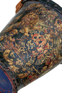 Late 18th Century George Iii Leather Hand Painted Fire Bucket — thumbnail 2